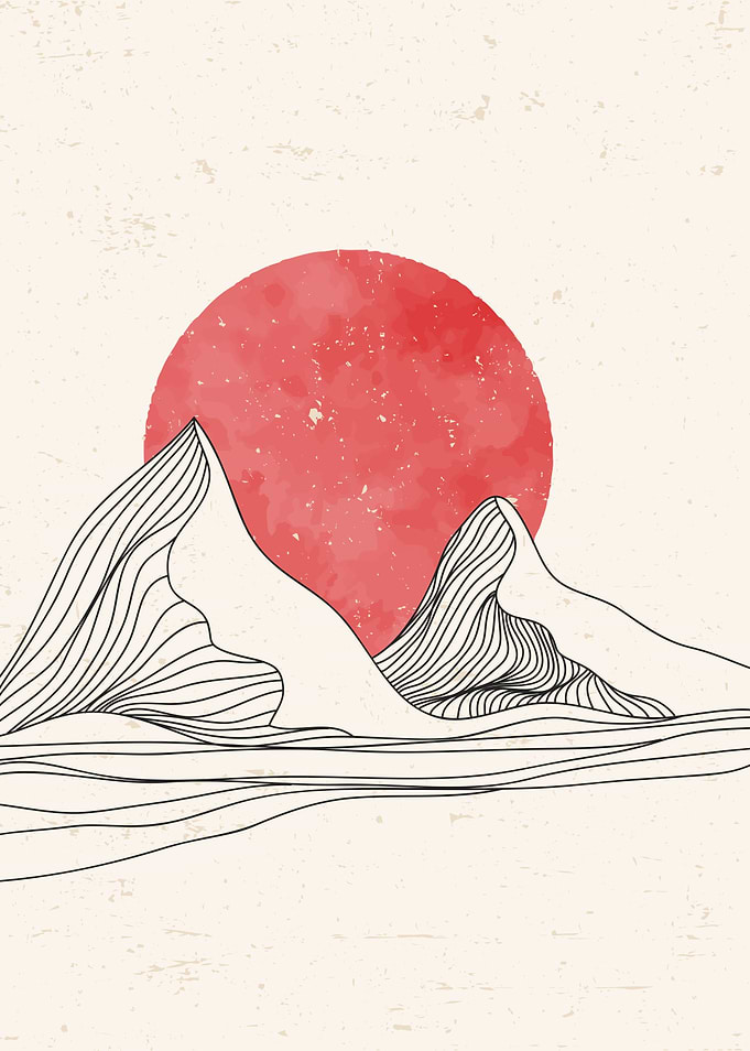 Mountain Line art