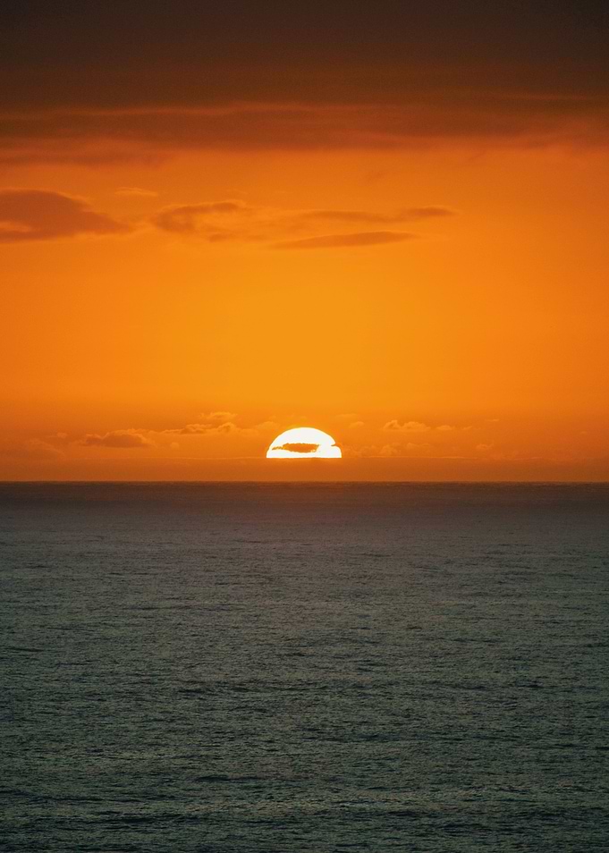 Sea view sunset