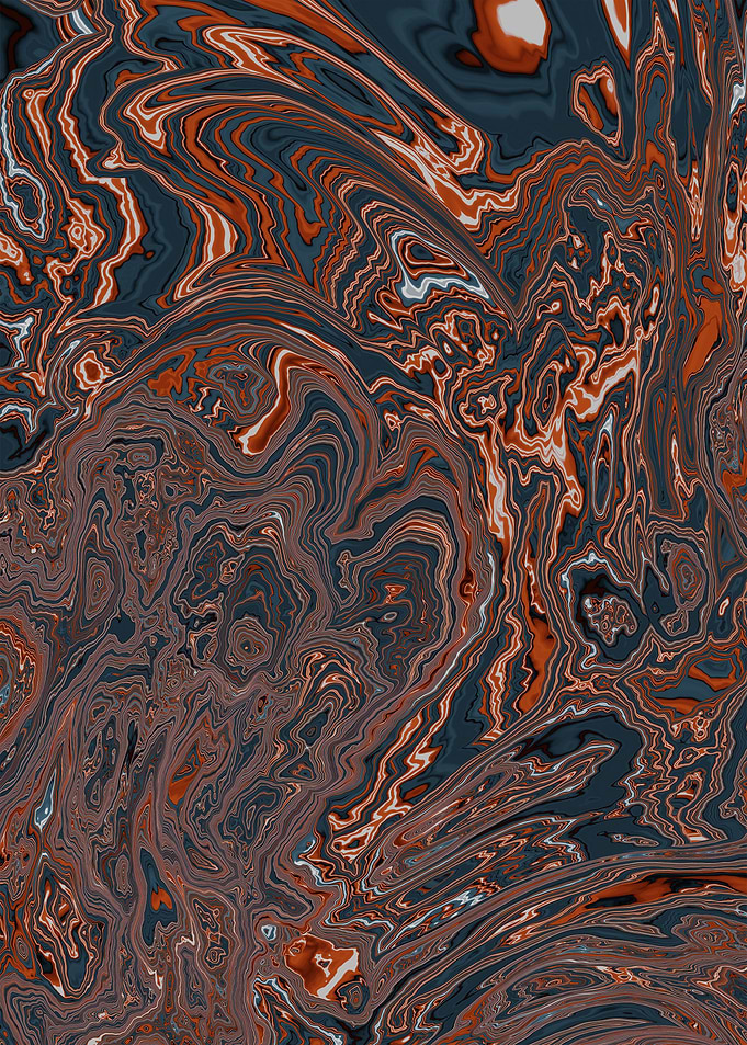 Orange Blue Oil Spill