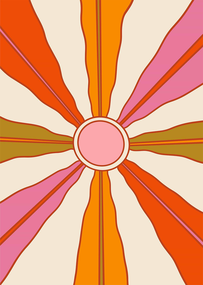 Sunrise Retro Colors