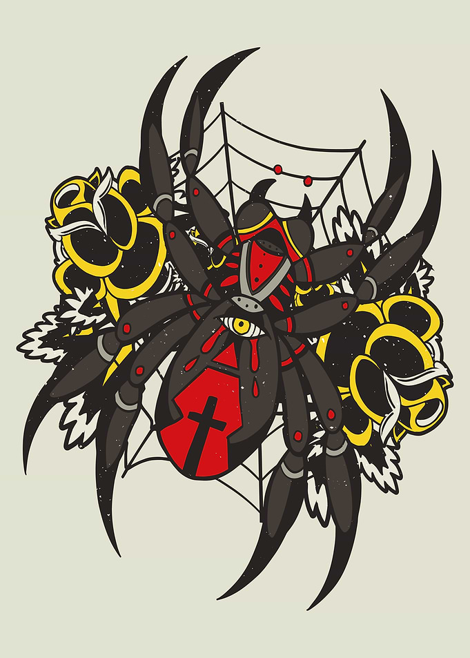 Black widow spider