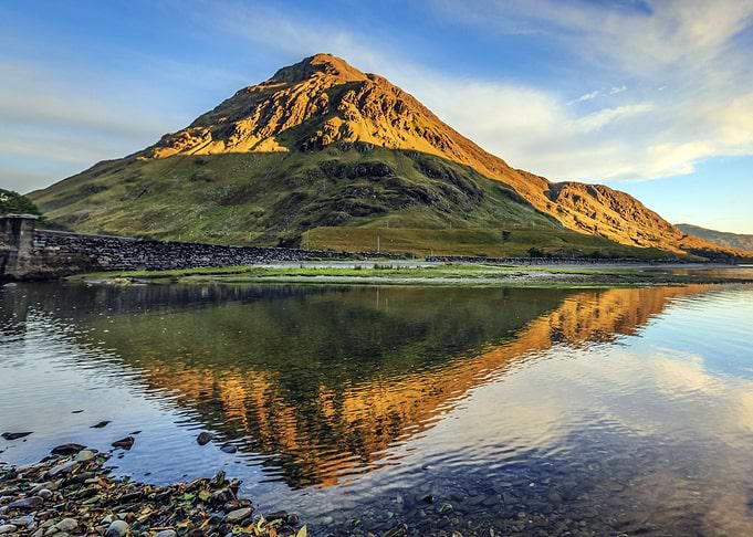 Mountain at Lake Nature