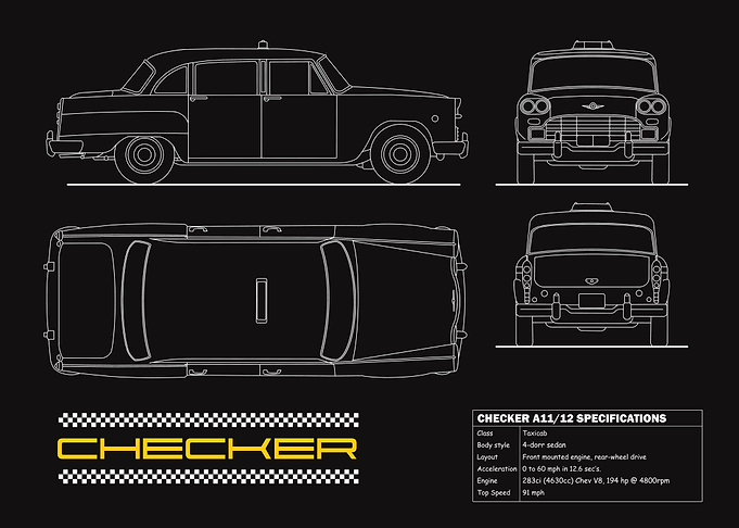 Checker Taxicab Blueprint