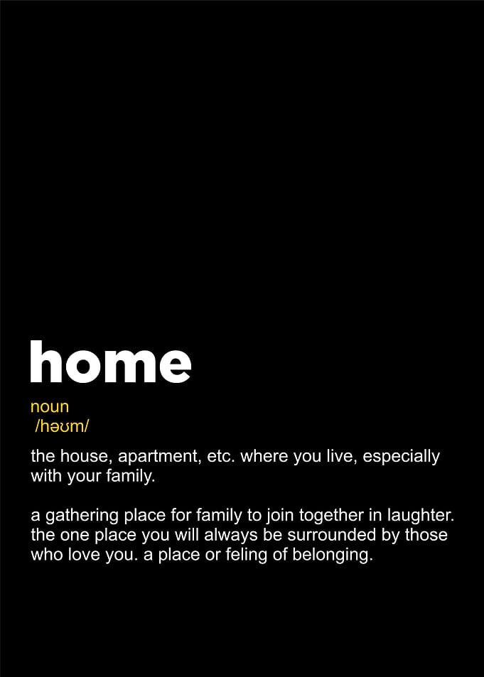 Home definition textart