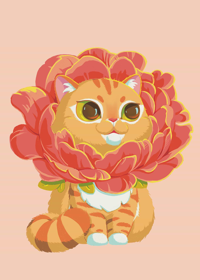 Floral Cat