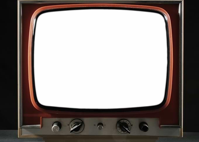 TV vintage darkness white