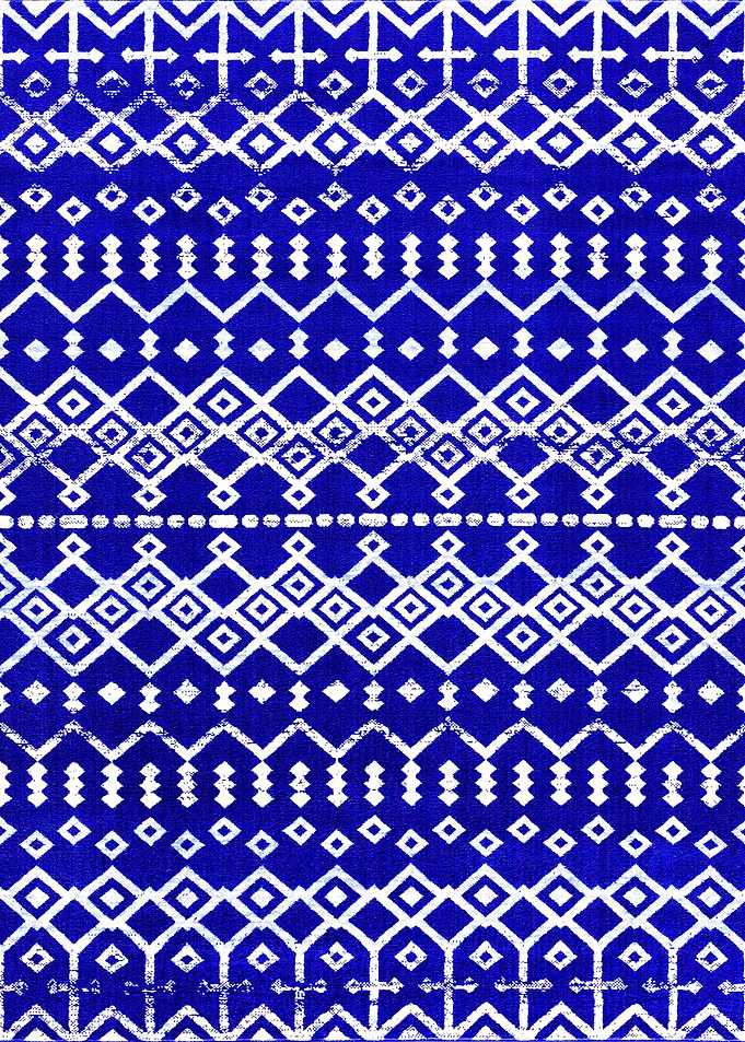 Blue Moroccan Fabric