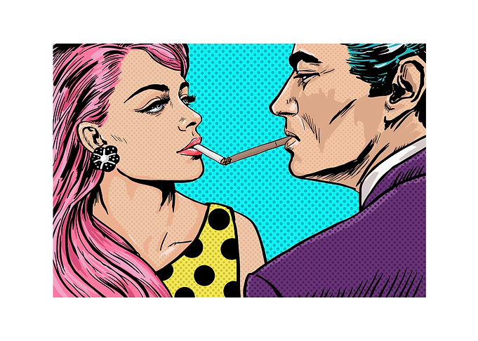 Comic Pop art style