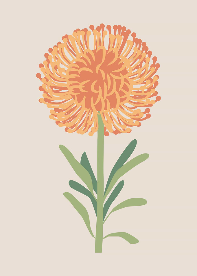 Cute Yellow orange flower