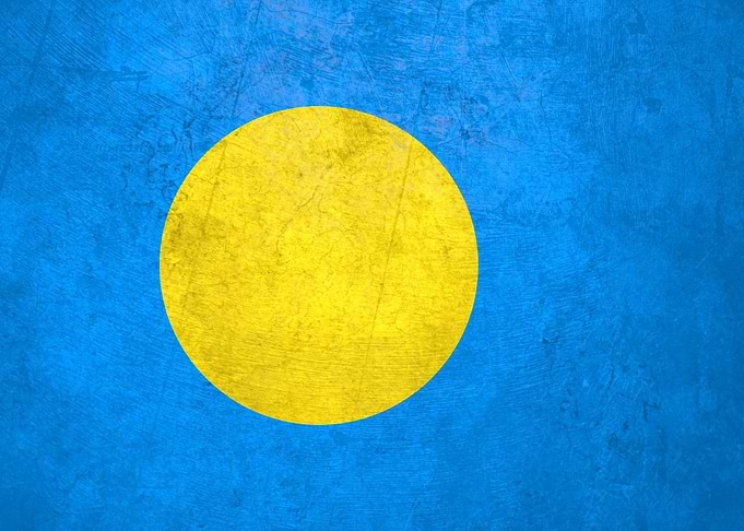 Flag of Palau on Wall