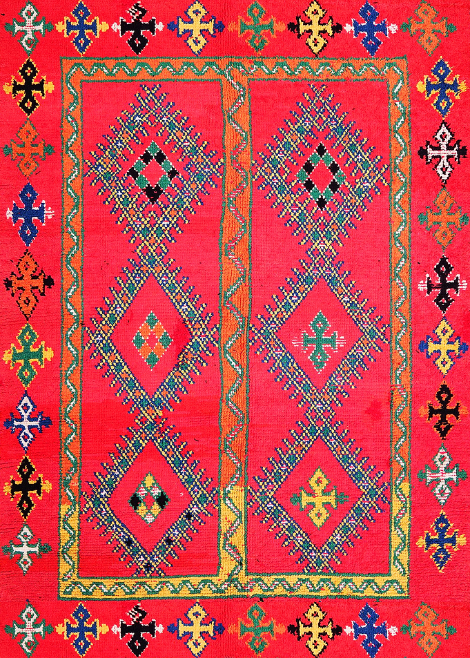 Pink Moroccan Fabric Style