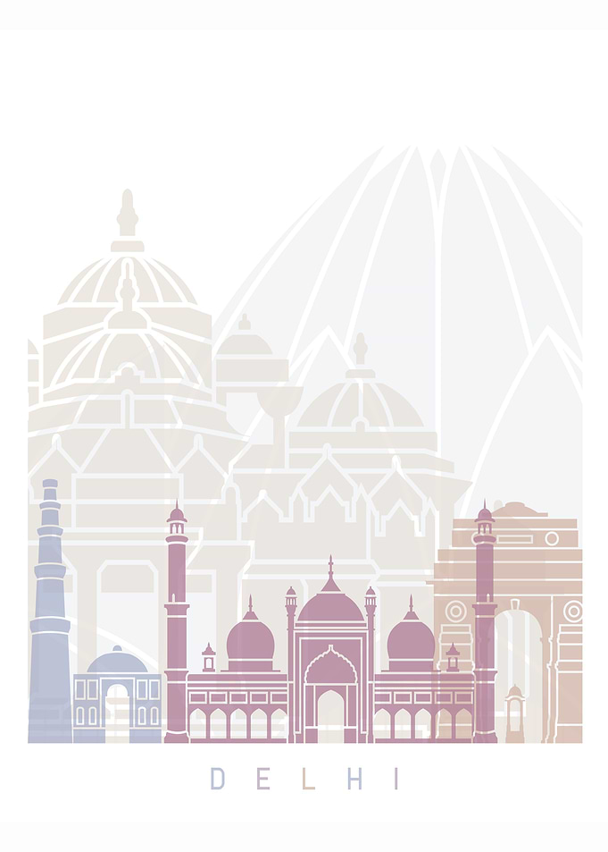 Delhi skyline