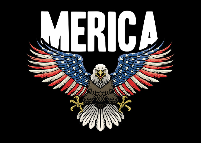 Eagle American Flag Bird