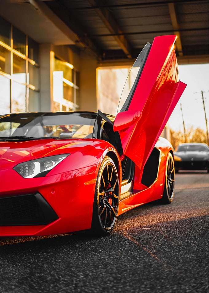 Red Lamborghini Huracan