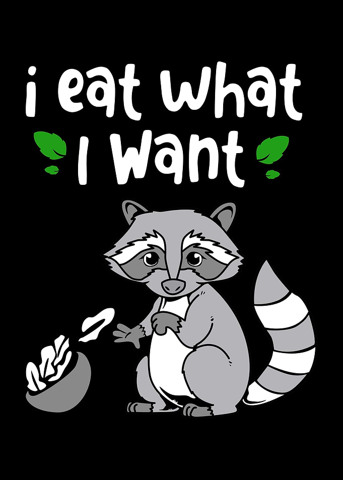Funny Raccoon Picky Eater