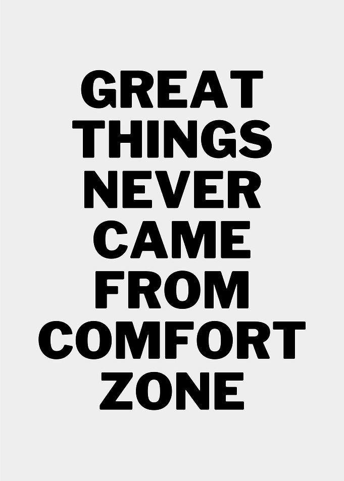 COMFORT ZONE QUOTE
