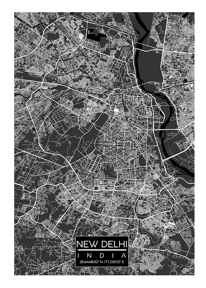 New Delhi Street Map