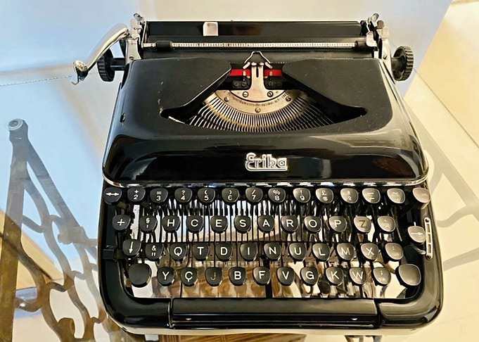 Vintage Erika typewriter