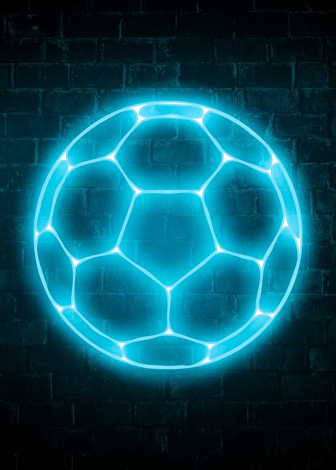 Neon Soccer Football