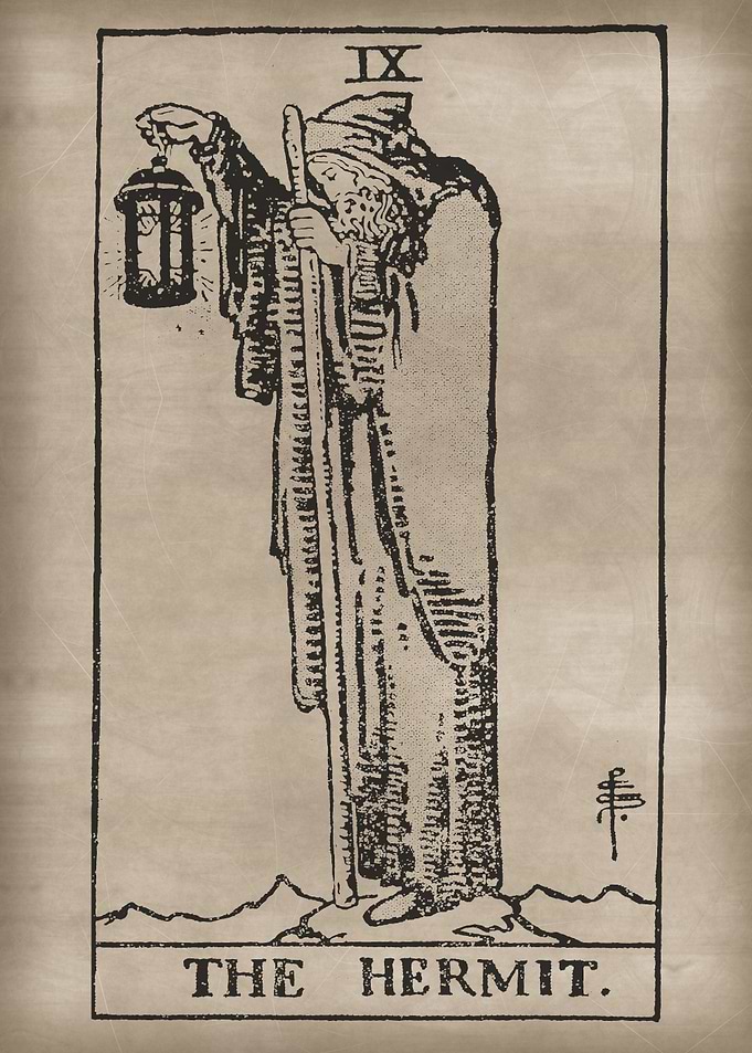 The Hermit Tarot Card