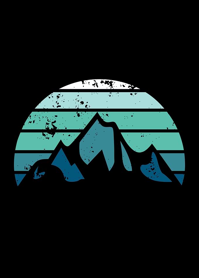 Hiking mountain Sunset