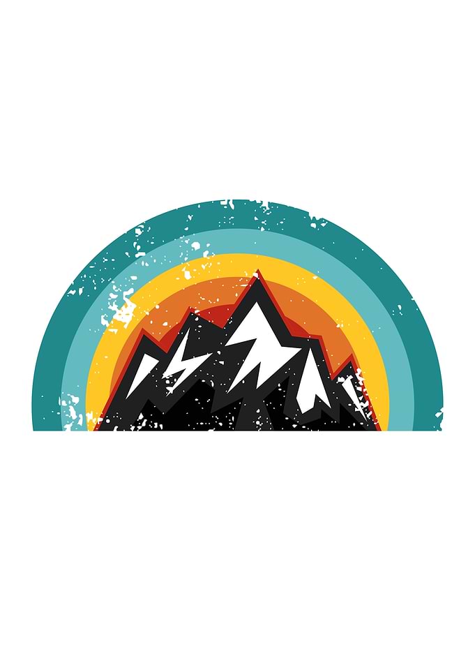 Hiking mountain Sunset