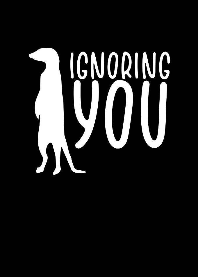 Meerkat ignoring you