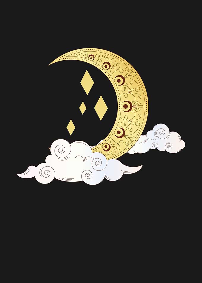 Asian Moon Ornament
