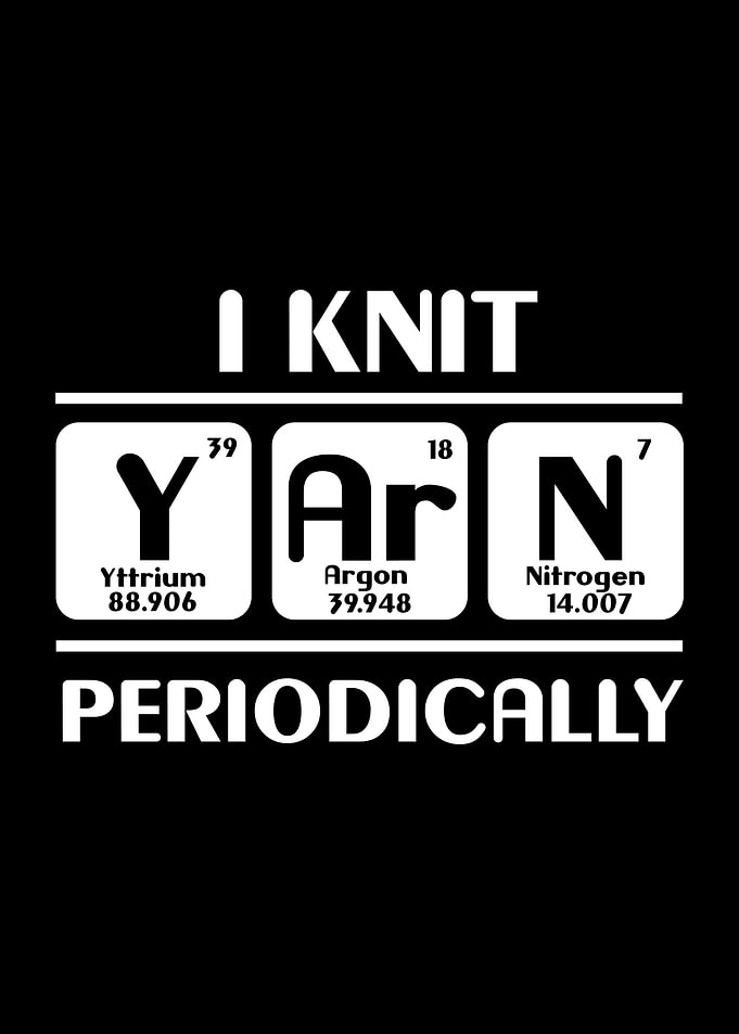 Funny Yarn Periodic Table