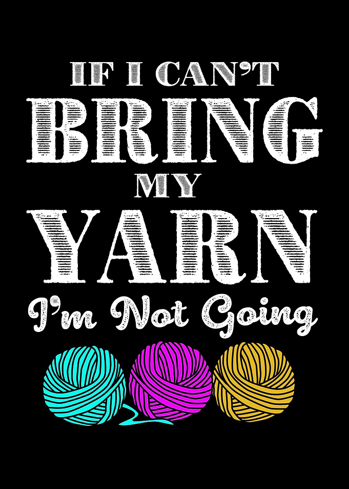 Funny Knitting Living Room