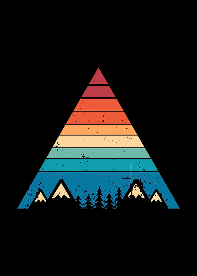 Hiking mountain Sunset