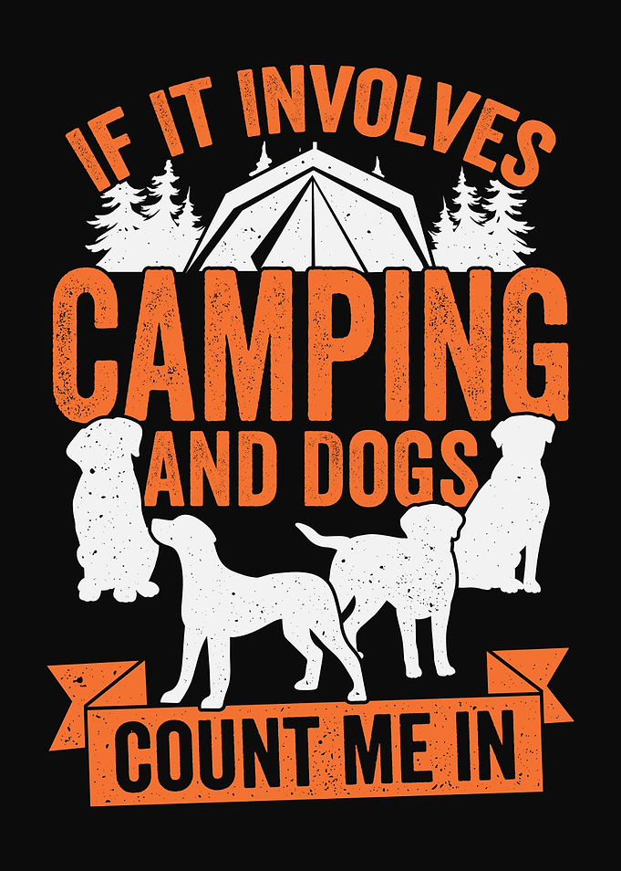 Camping and Dogs Design
