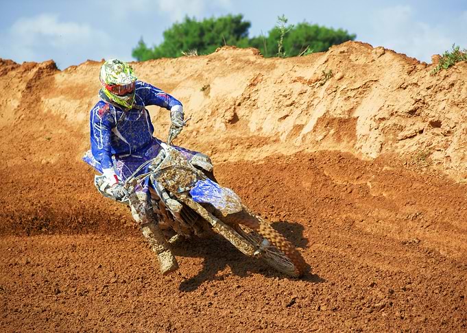 Rally on a dirt track