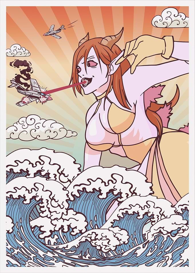 Kaiju Anime Girl Kaijin