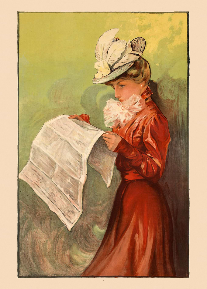 Vintage Newspaper Poster