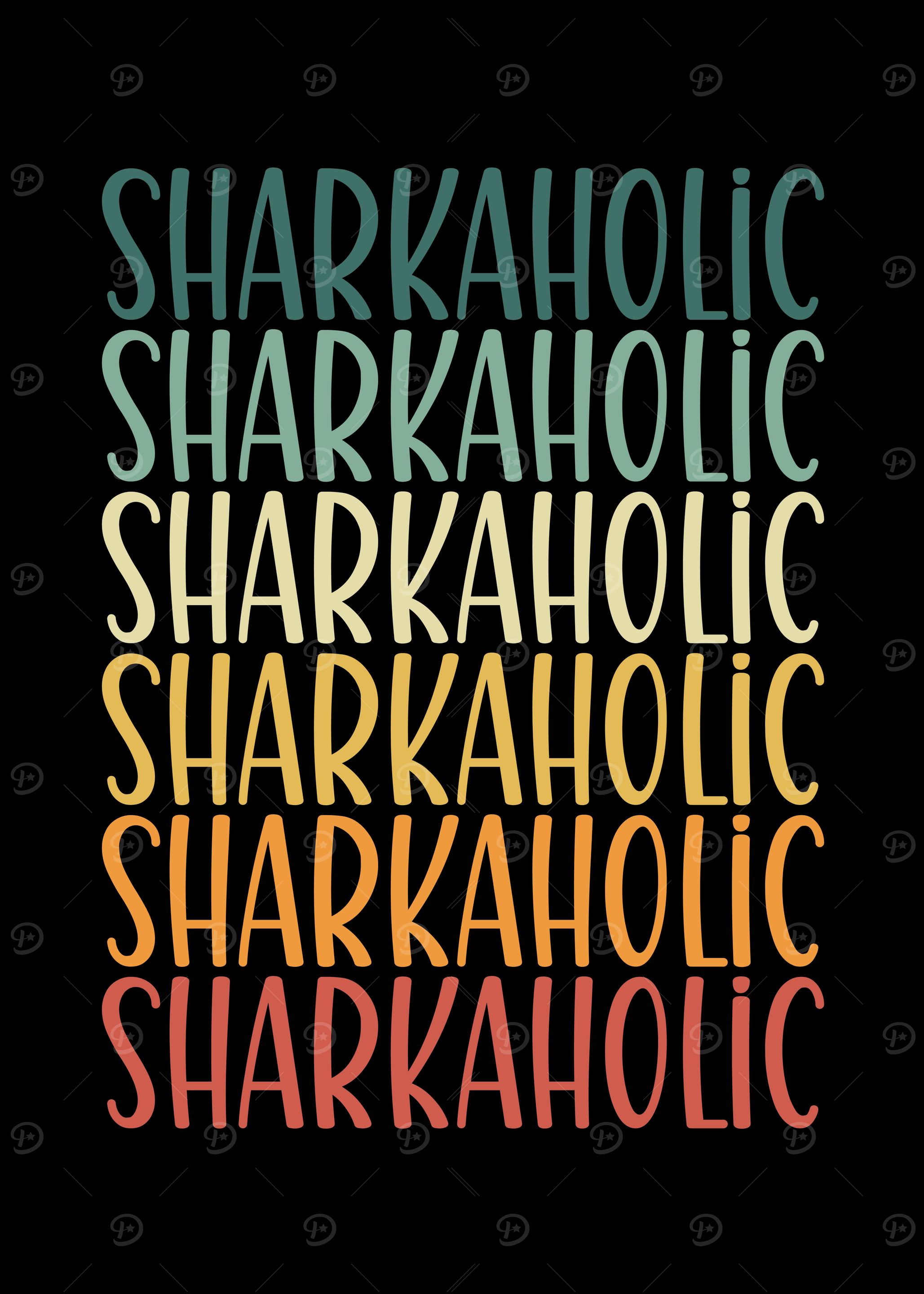 Sharkaholic retro vintage