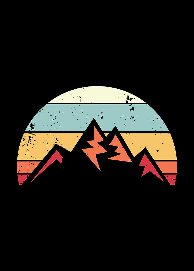 Hiking mountain Sunset