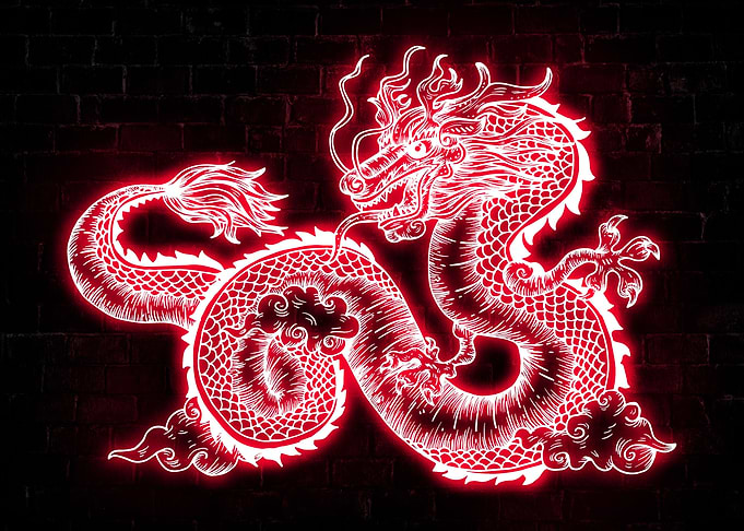 Red Dragon Neon