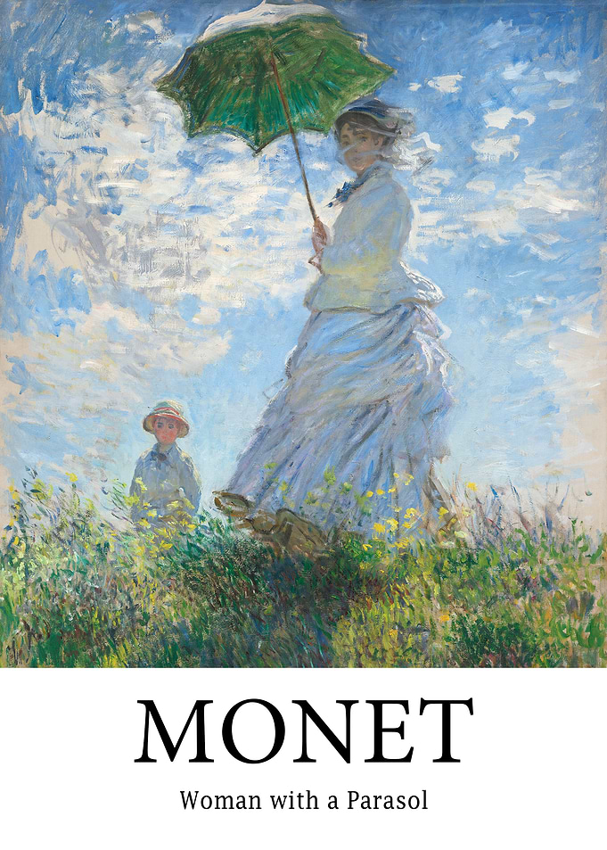 Claude Monet woman parasol