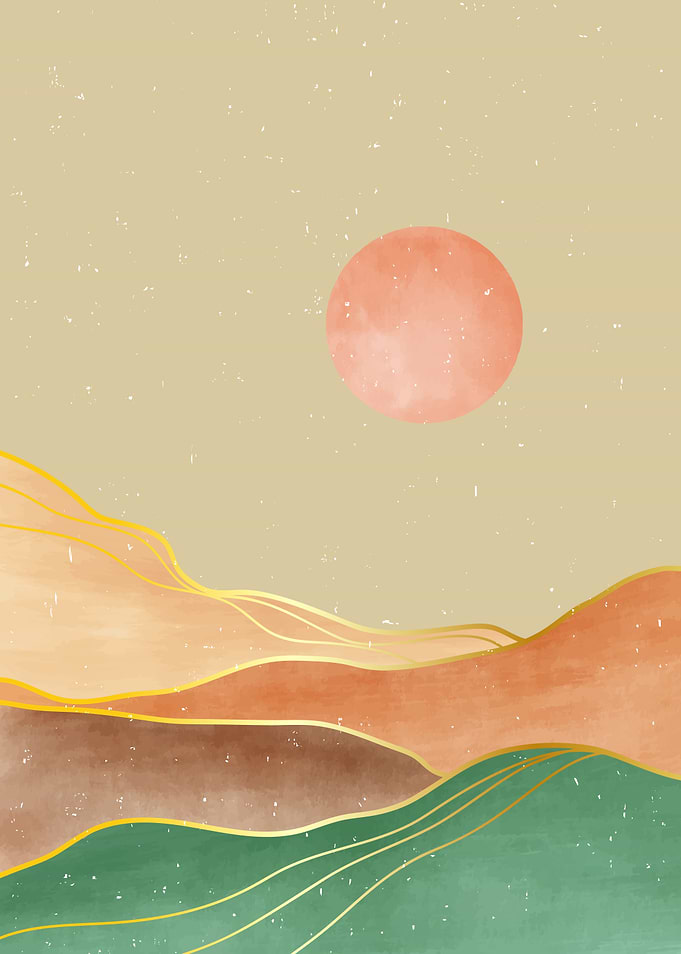 Abstract Mountain art