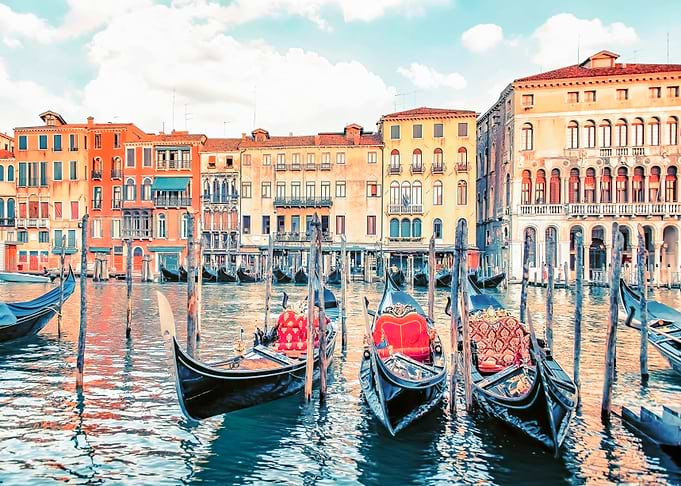 Gondolas in Venice