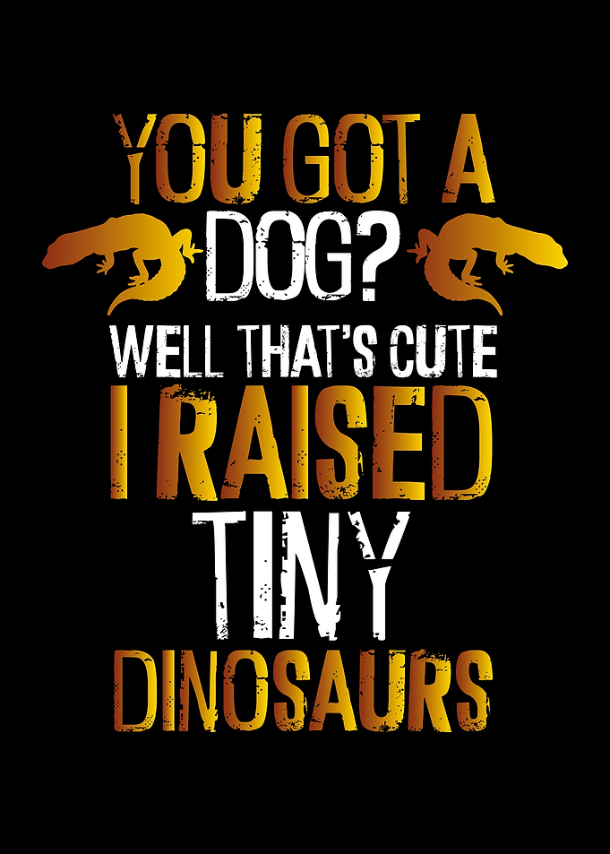 Not a dog but a tiny dinos
