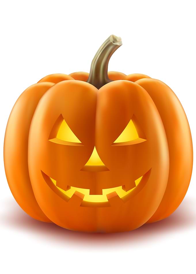 Scary pumpkin halloween