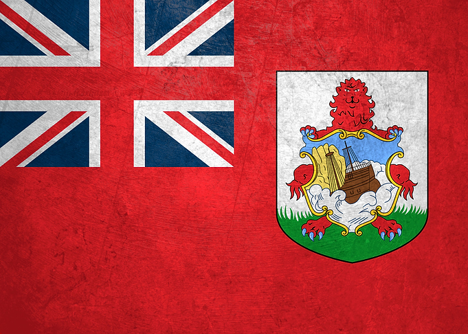 Flag of Bermuda on Wall
