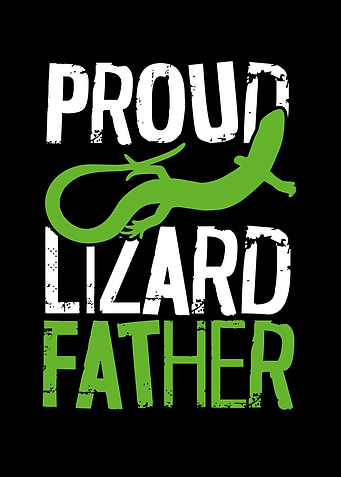 Proud lizard father