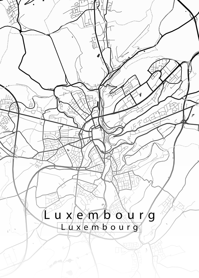 Luxembourg City Map