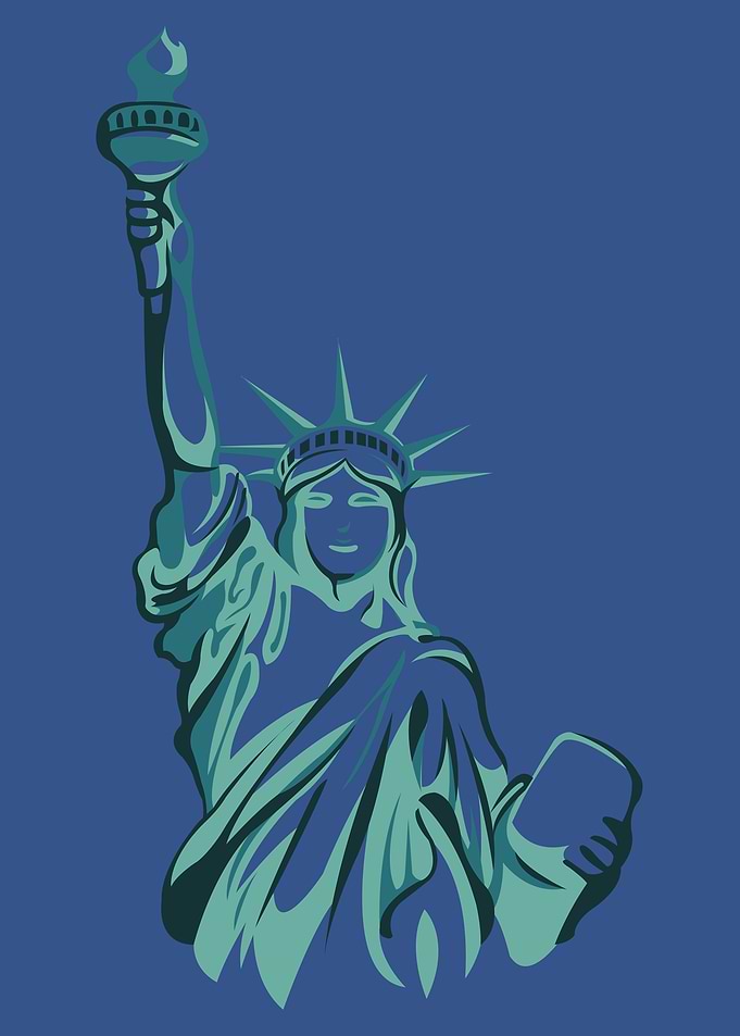 Lady Liberty Silhouette