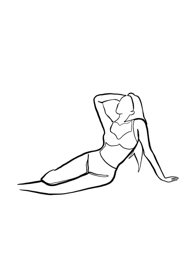 Woman Nude One Line