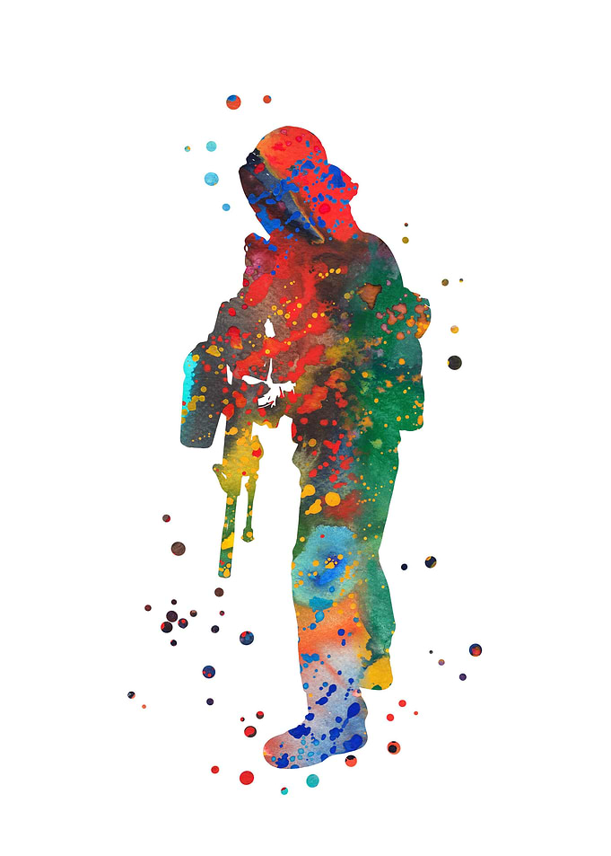 Paintball player