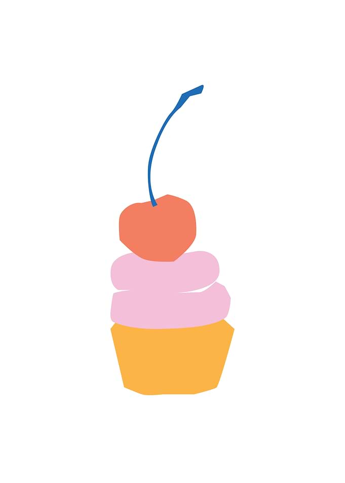 Boho Bohemian cupcake art
